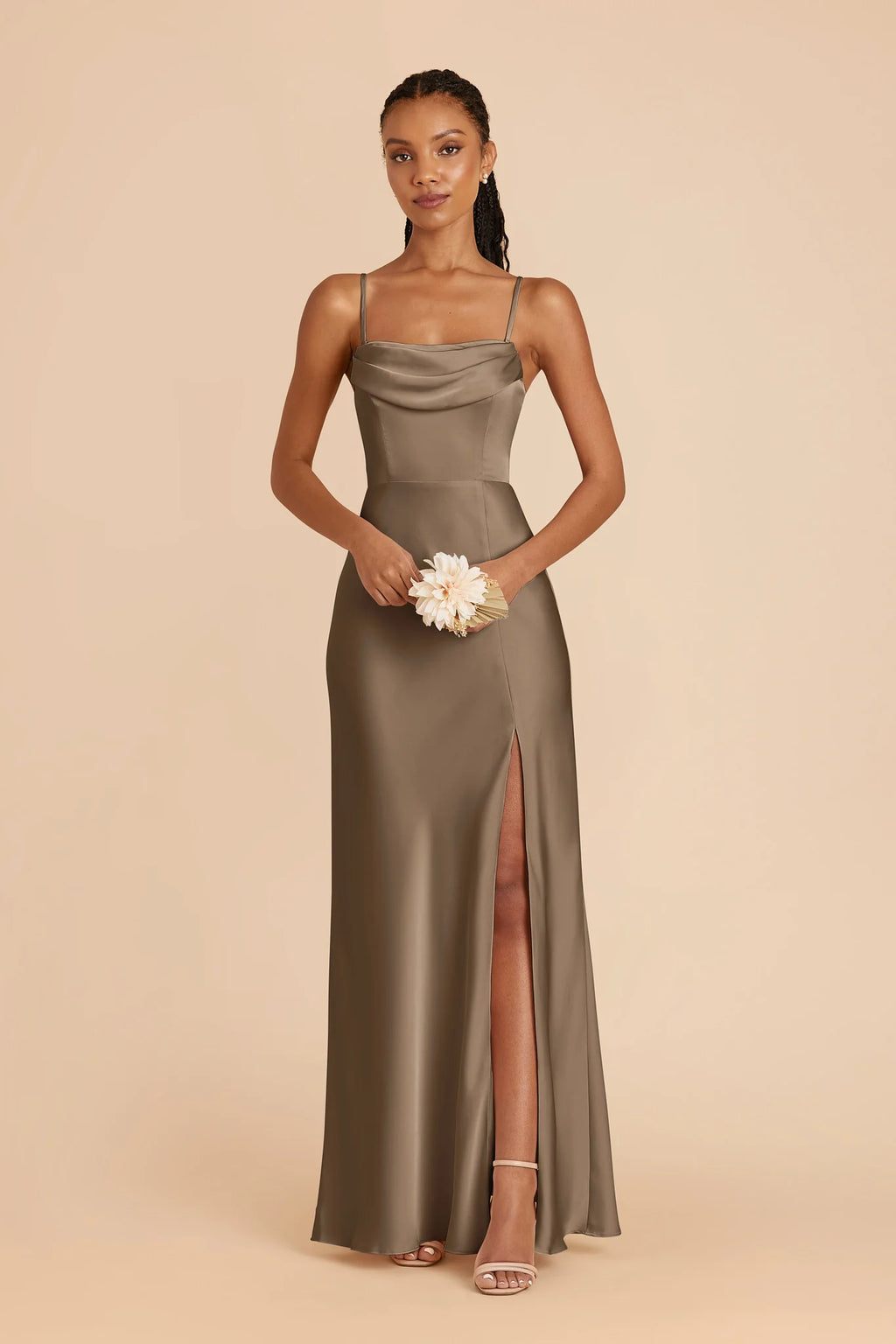 Corinne Mocha alternate view 3 bridesmaid dress