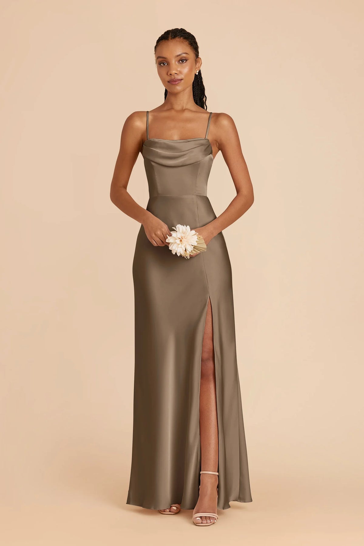 Corinne Mocha alternate view 3 bridesmaid dress