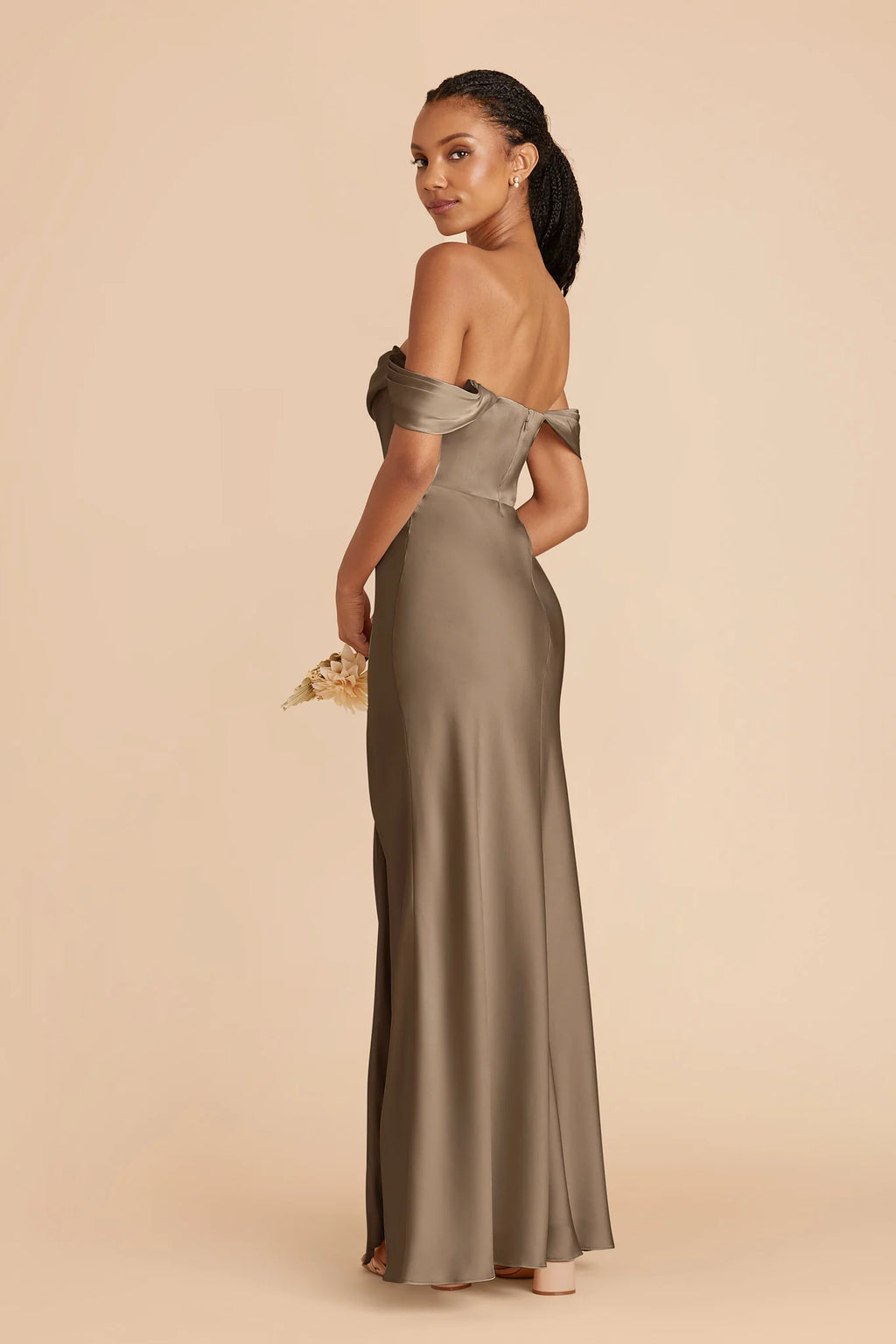 Corinne Mocha alternate view 4 bridesmaid dress