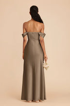 Corinne Mocha alternate view 5 bridesmaid dress