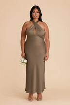Seraphine Mocha alternate view 1 bridesmaid dress