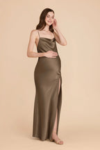 Estelle Mocha alternate view 2 bridesmaid dress