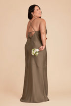 Estelle Mocha alternate view 7 bridesmaid dress