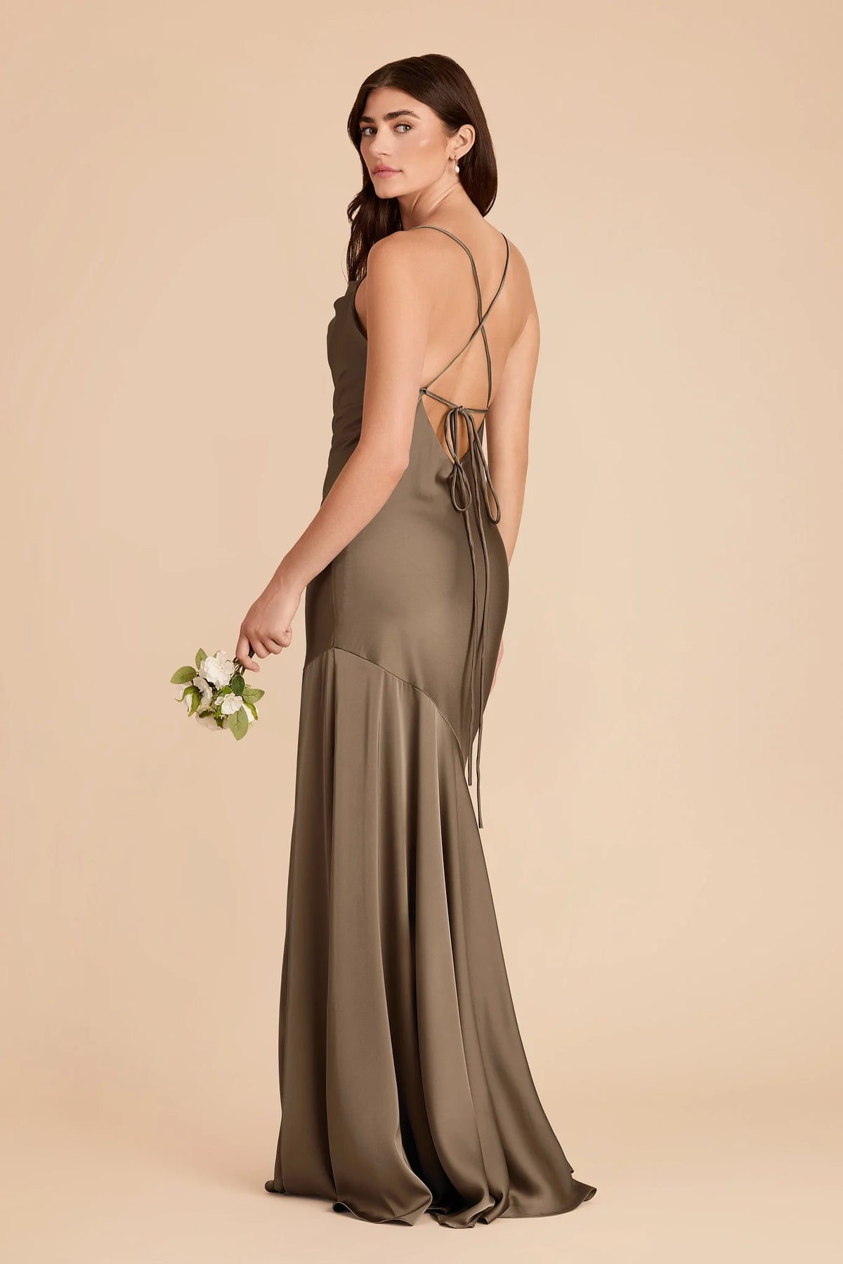 Estelle Mocha alternate view 5 bridesmaid dress