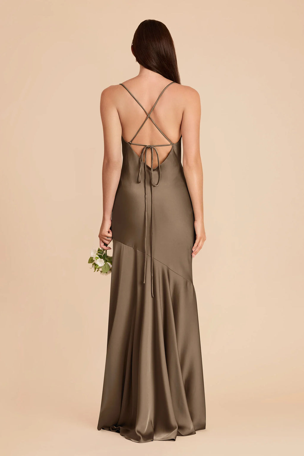Estelle Mocha alternate view 6 bridesmaid dress