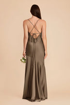 Estelle Mocha alternate view 6 bridesmaid dress
