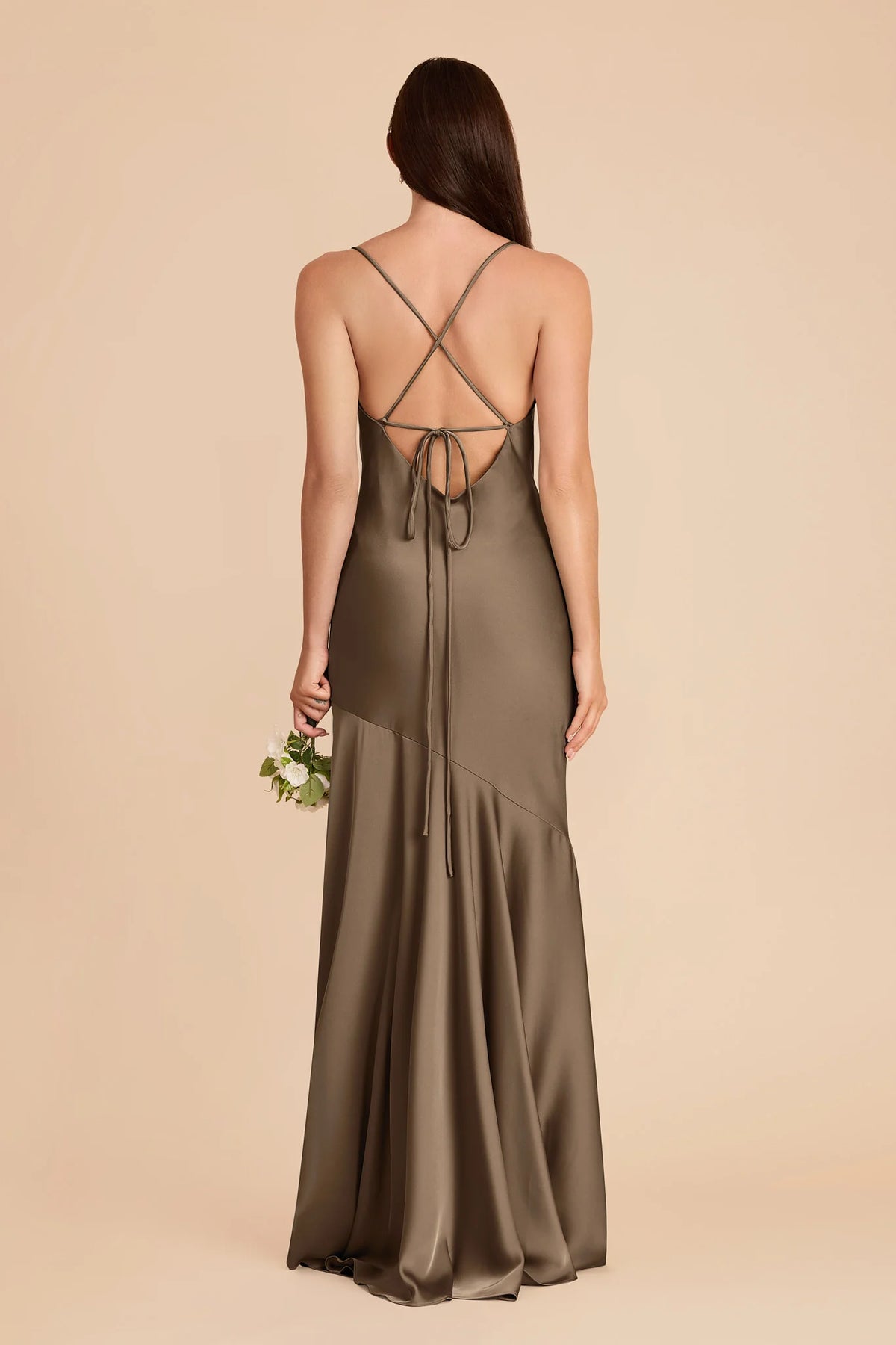 Estelle Mocha alternate view 6 bridesmaid dress