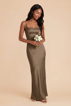 Noelle Mocha alternate view 1 bridesmaid dress