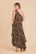 Marisol Mocha Whimsical Blooms alternate view 1 bridesmaid dress