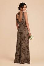 Odette Mocha Whimsical Blooms alternate view 1 bridesmaid dress