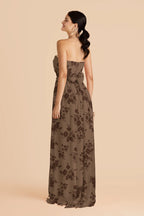 Elodie Mocha Whimsical Blooms alternate view 2 bridesmaid dress