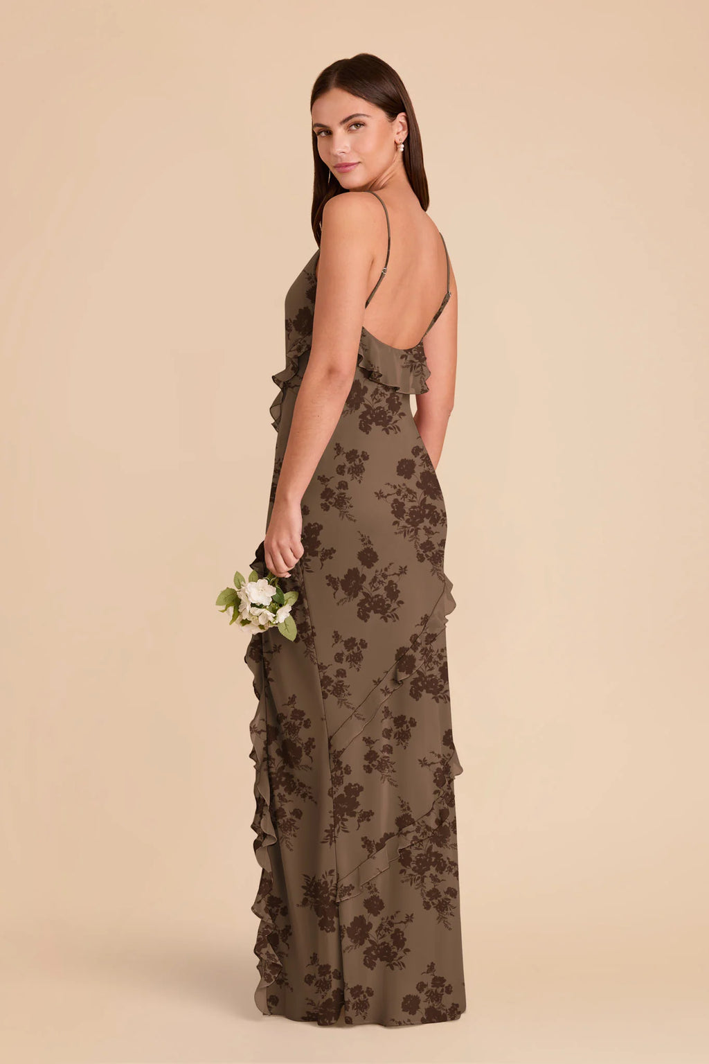 Vivienne Mocha Whimsical Blooms alternate view 2 bridesmaid dress