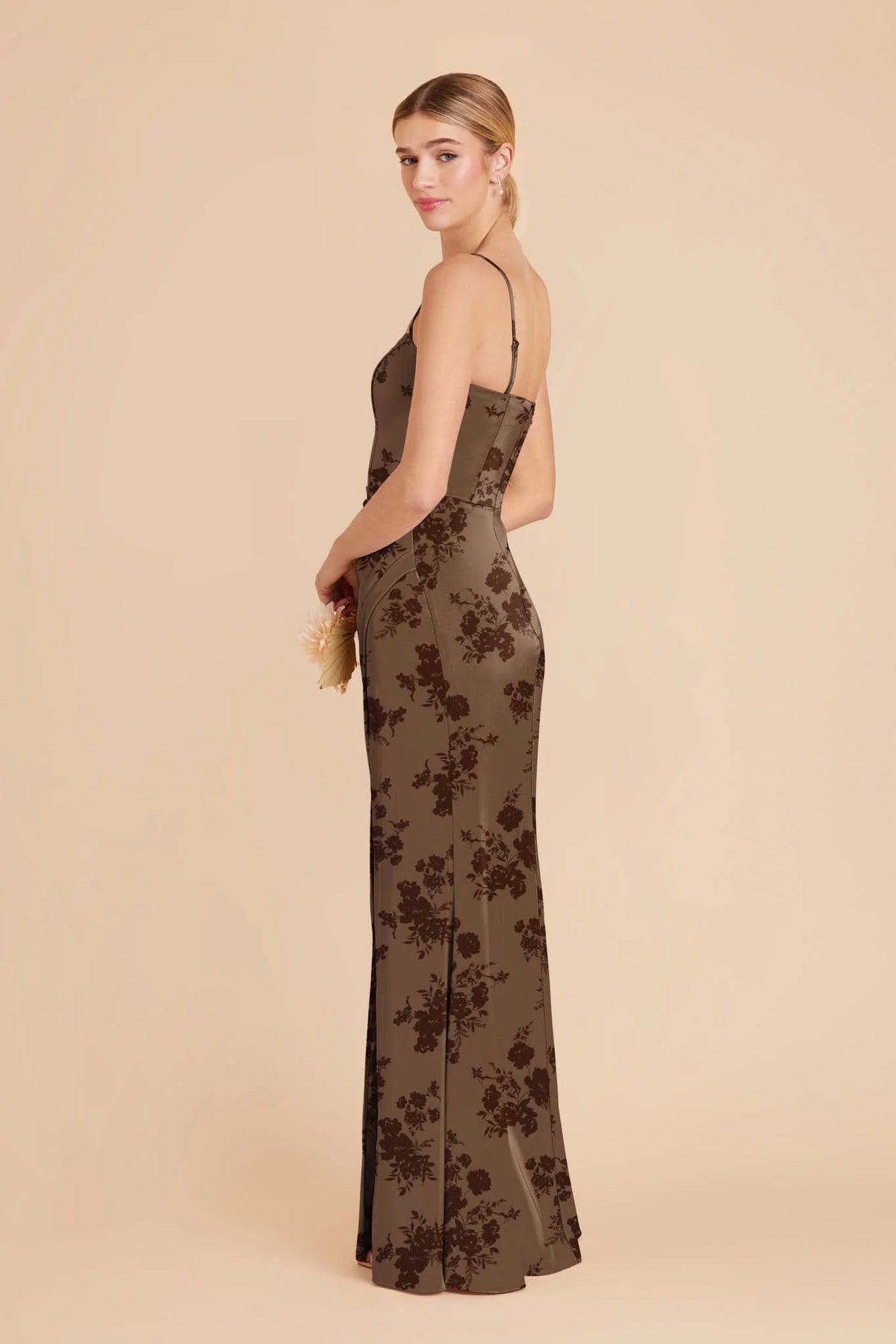Lucienne Mocha Whimsical Blooms alternate view 2 bridesmaid dress