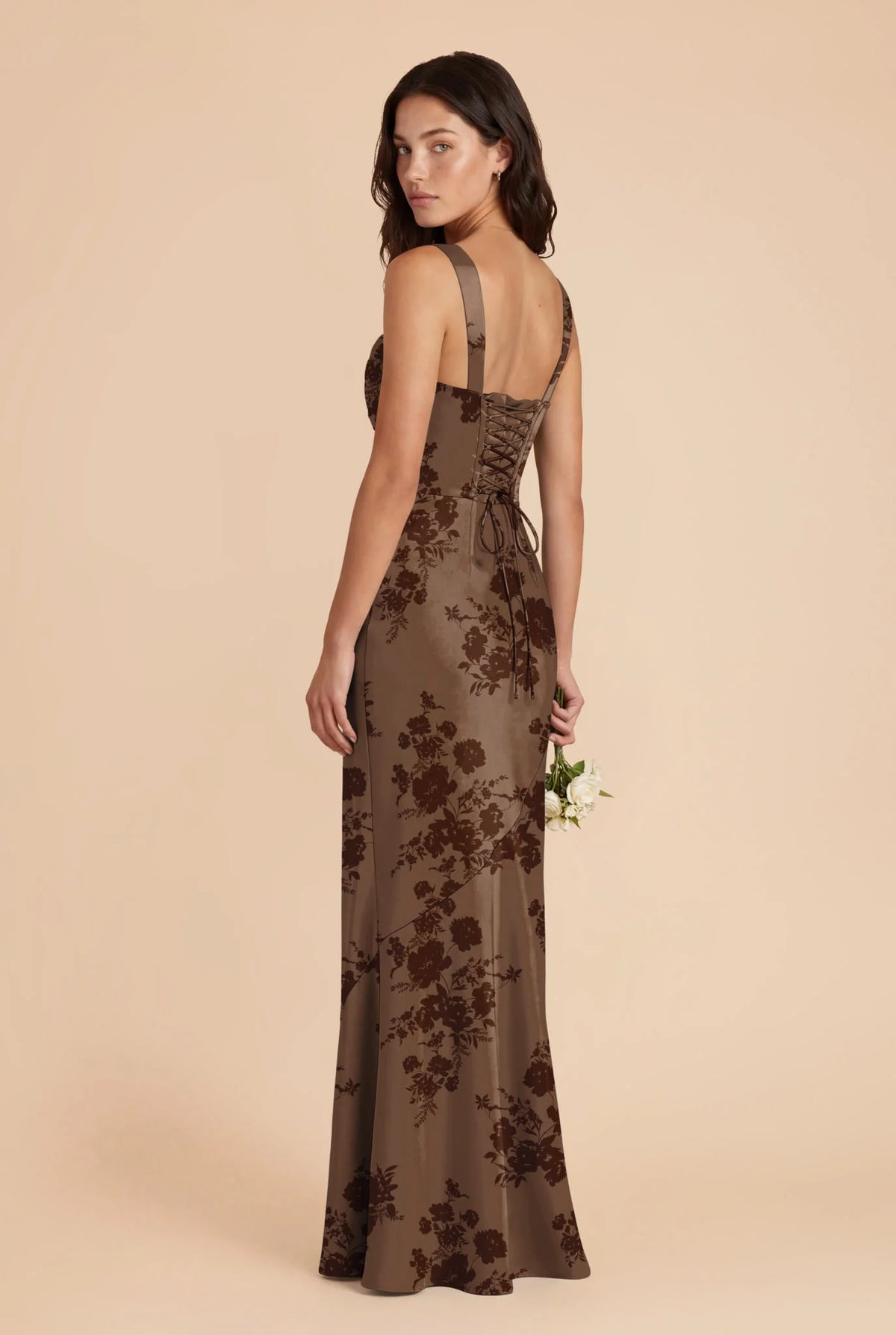 Colette Mocha Whimsical Blooms alternate view 1 bridesmaid dress