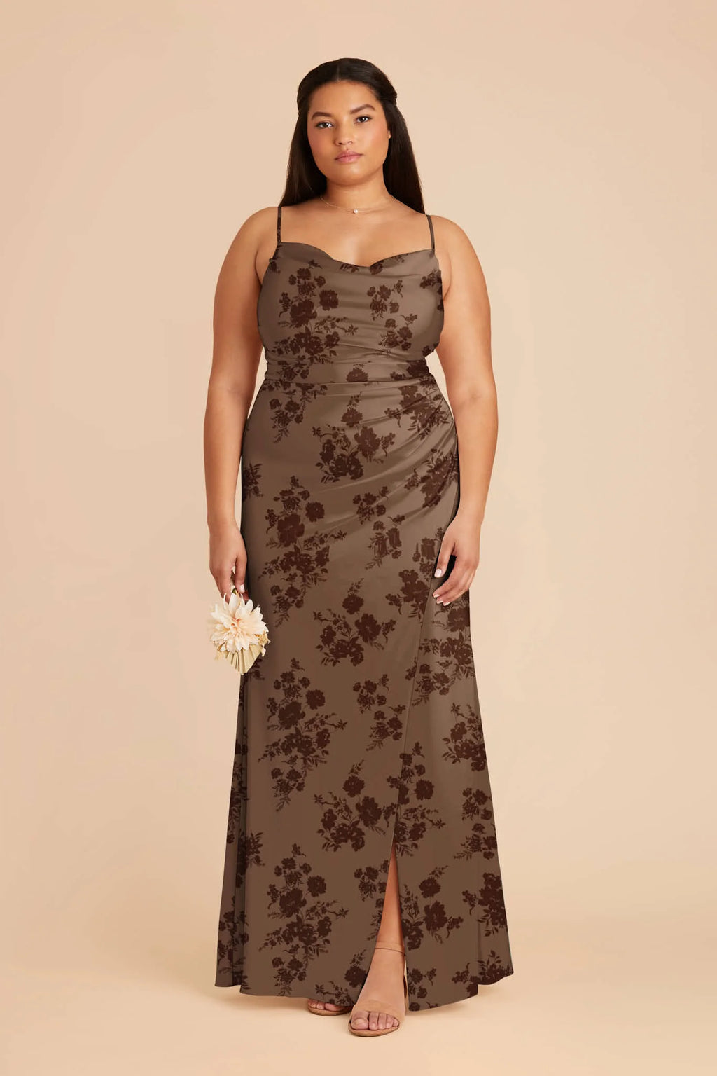 Sabine Mocha Whimsical Blooms alternate view 1 bridesmaid dress