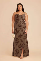 Sabine Mocha Whimsical Blooms alternate view 1 bridesmaid dress