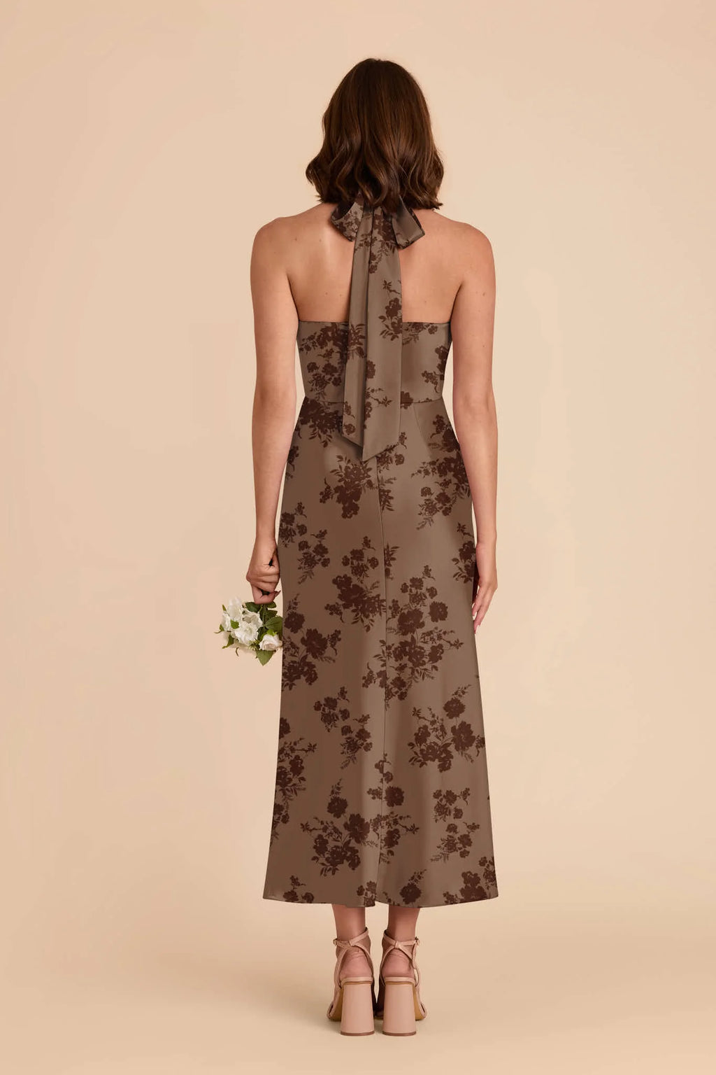 Seraphine Mocha Whimsical Blooms alternate view 2 bridesmaid dress