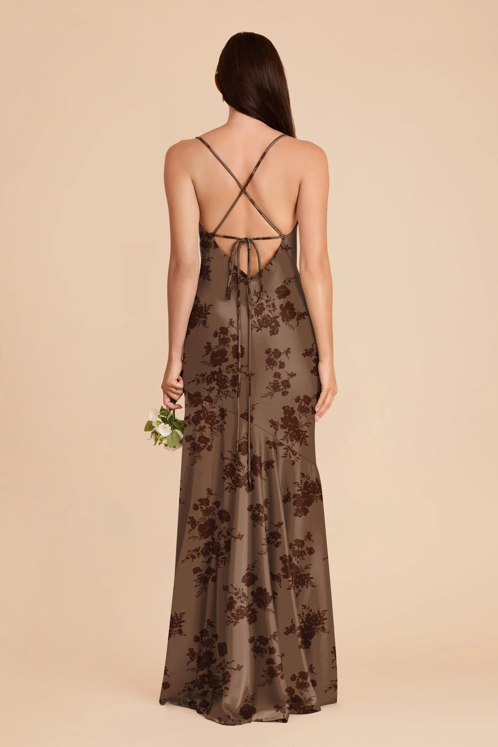 Estelle Mocha Whimsical Blooms alternate view 2 bridesmaid dress