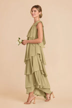 Marisol Moss Green alternate view 2 bridesmaid dress