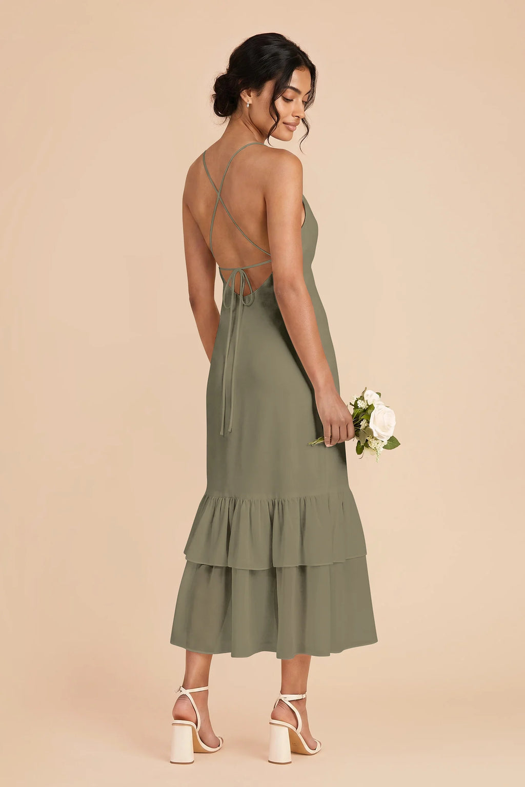 Liora Moss Green alternate view 2 bridesmaid dress