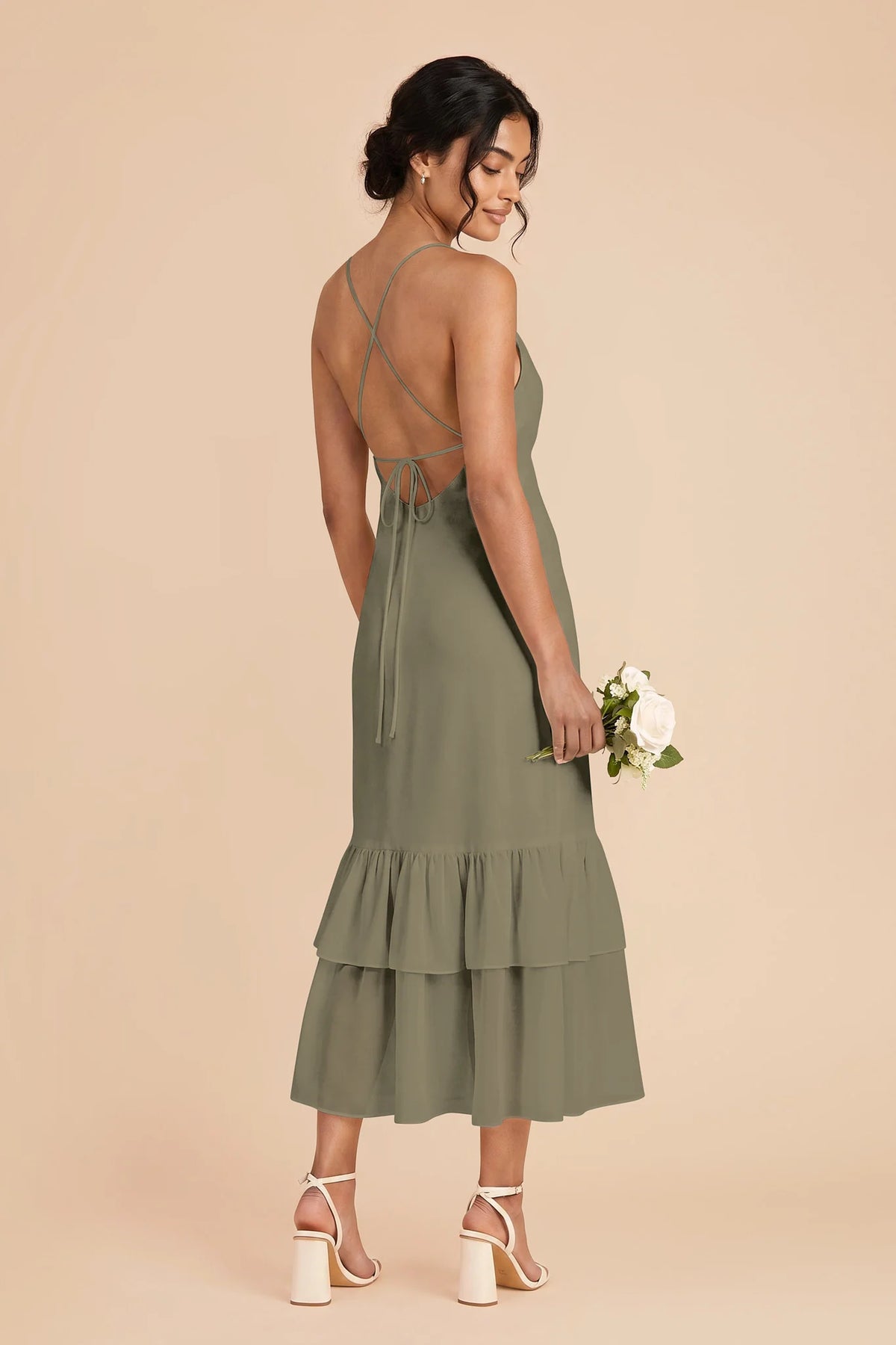 Liora Moss Green alternate view 2 bridesmaid dress