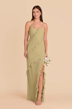 Vivienne Moss Green alternate view 2 bridesmaid dress