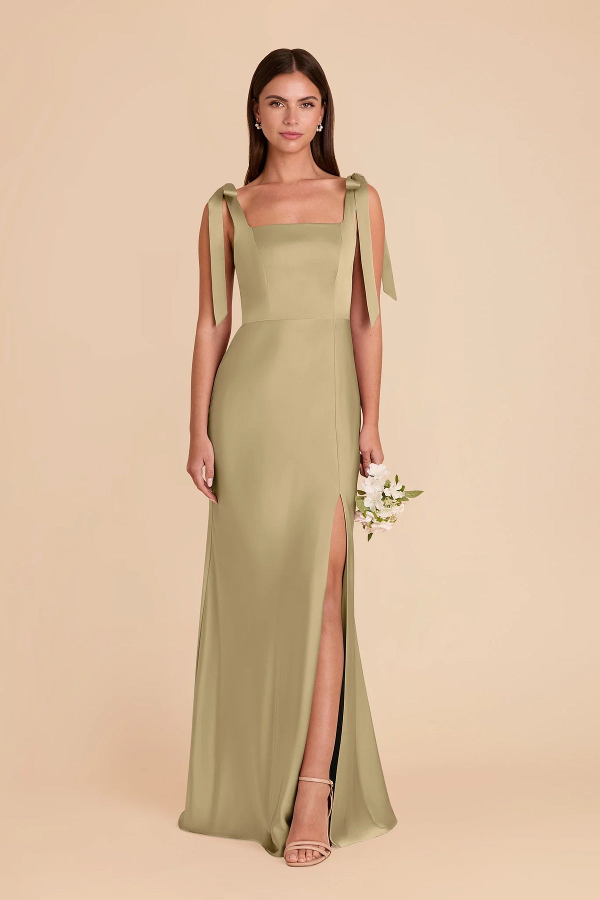 Elowen Moss Green alternate view 3 bridesmaid dress