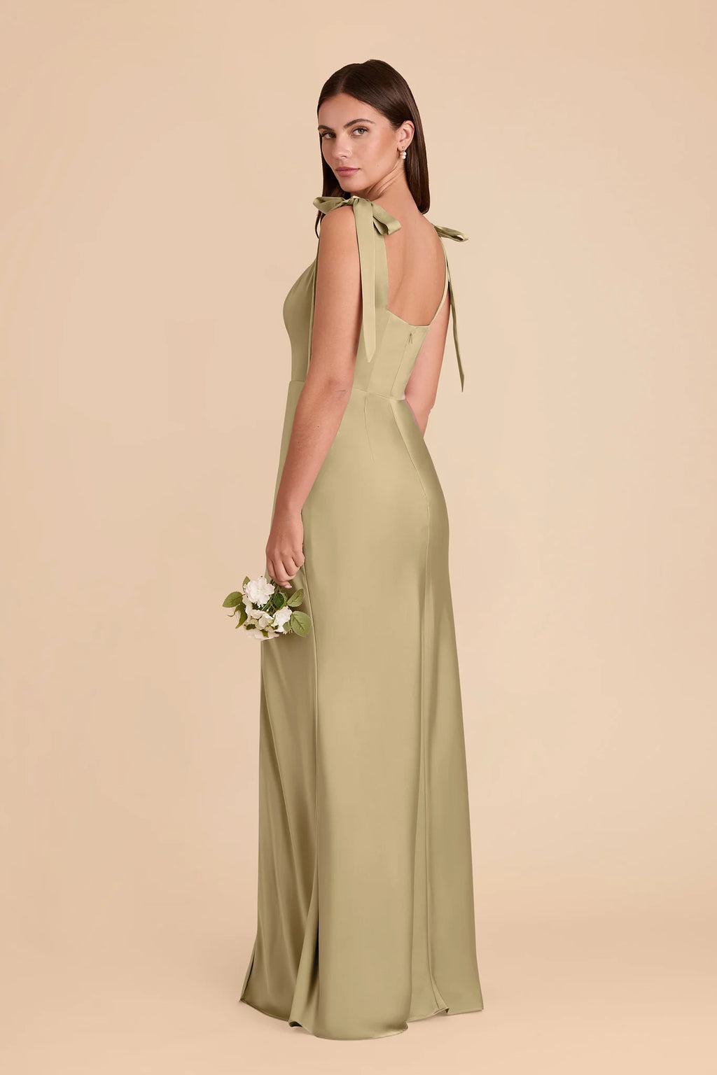 Elowen Moss Green alternate view 4 bridesmaid dress