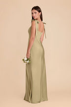 Elowen Moss Green alternate view 4 bridesmaid dress
