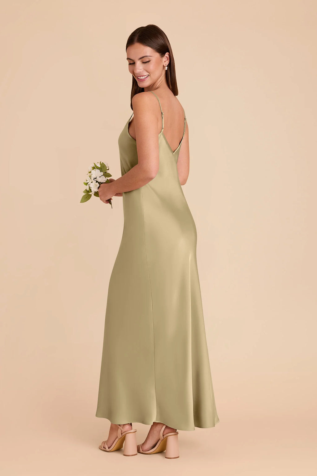 Amara Moss Green alternate view 3 bridesmaid dress