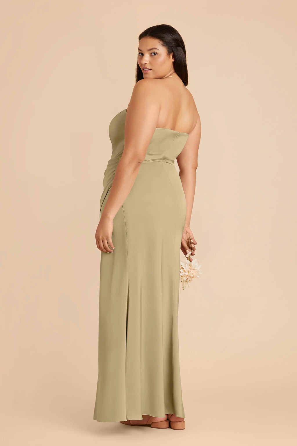 Lucienne Moss Green alternate view 6 bridesmaid dress