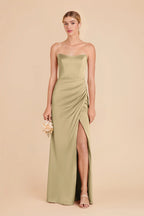 Lucienne Moss Green alternate view 2 bridesmaid dress
