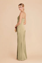 Lucienne Moss Green alternate view 3 bridesmaid dress