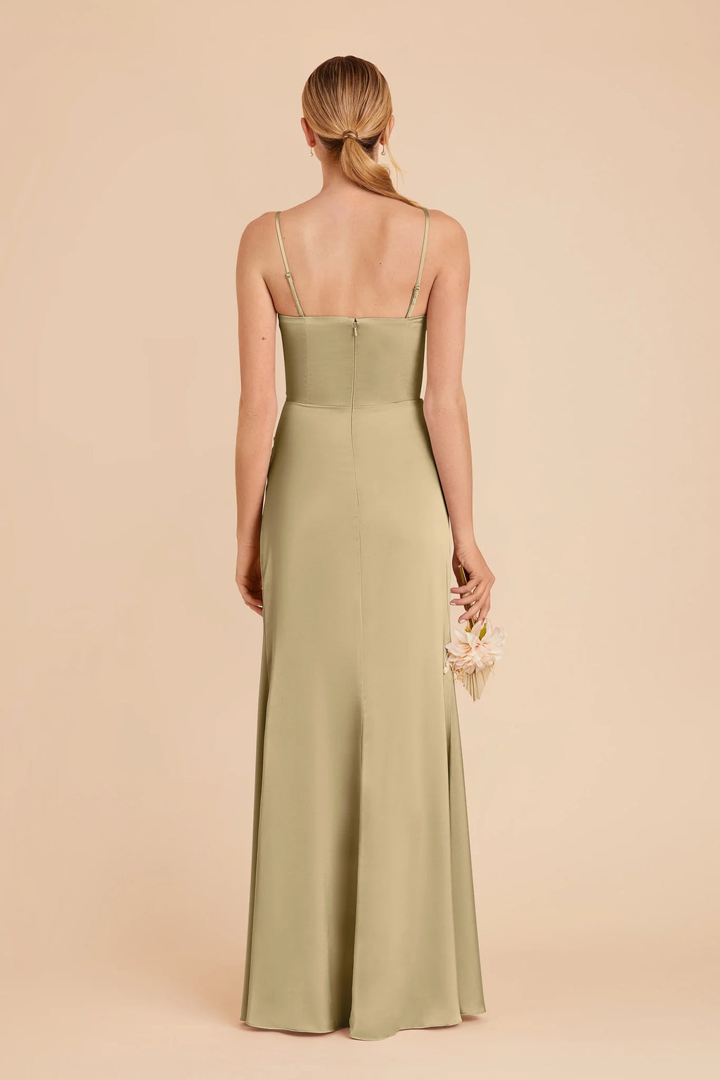 Lucienne Moss Green alternate view 4 bridesmaid dress