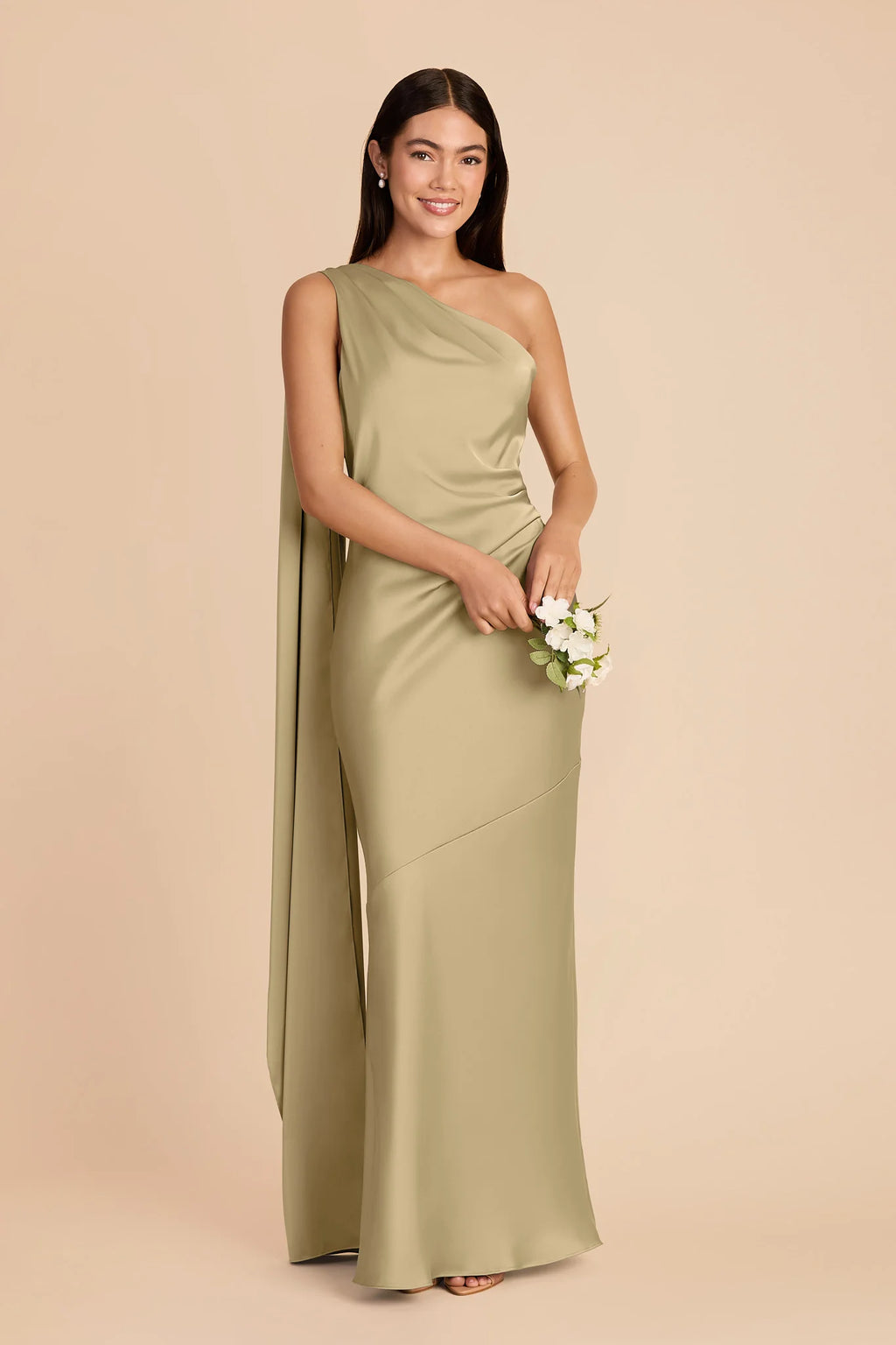 Ariadne Moss Green alternate view 1 bridesmaid dress