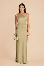 Ariadne Moss Green alternate view 2 bridesmaid dress