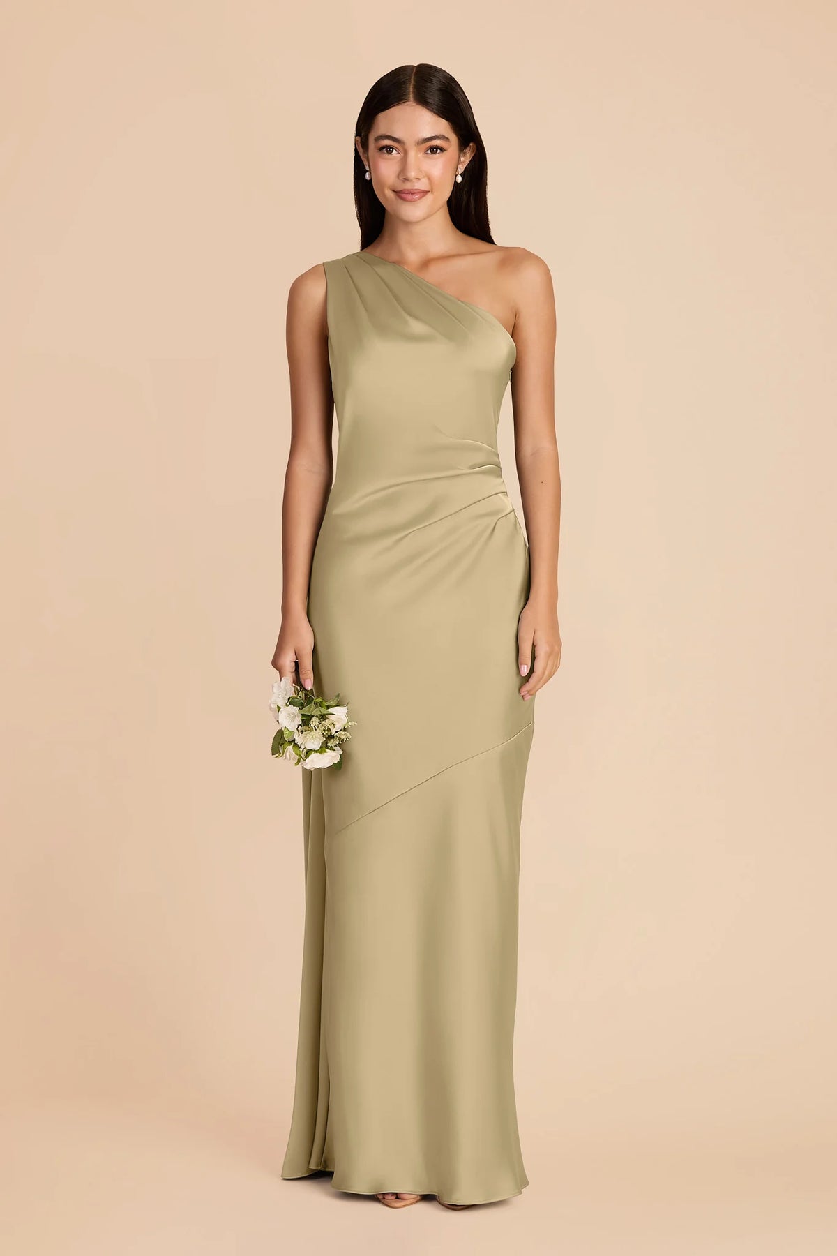 Ariadne Moss Green alternate view 2 bridesmaid dress