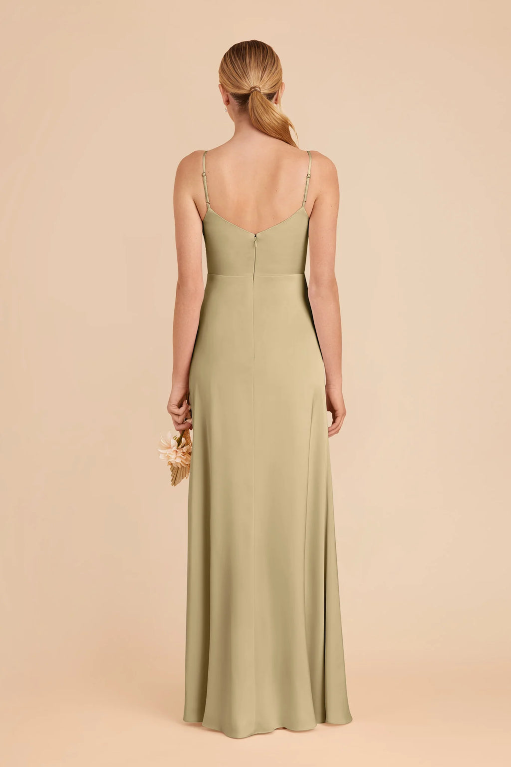Elara Moss Green alternate view 4 bridesmaid dress