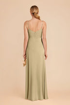 Elara Moss Green alternate view 4 bridesmaid dress