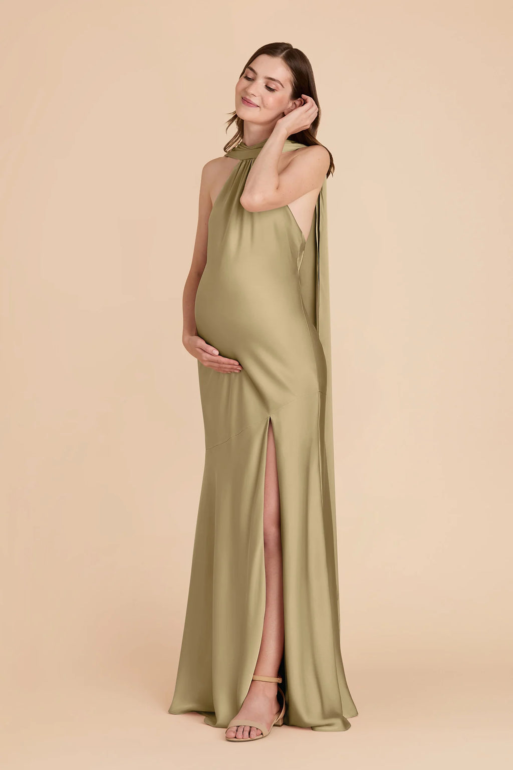 Camille Moss Green alternate view 1 bridesmaid dress