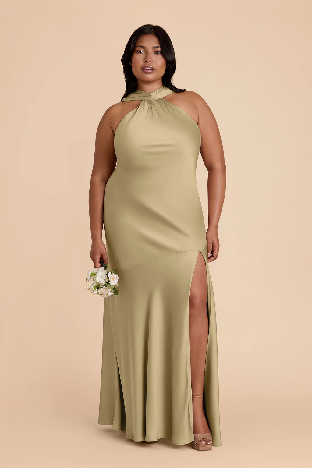 Camille Moss Green alternate view 2 bridesmaid dress