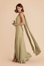 Camille Moss Green alternate view 3 bridesmaid dress