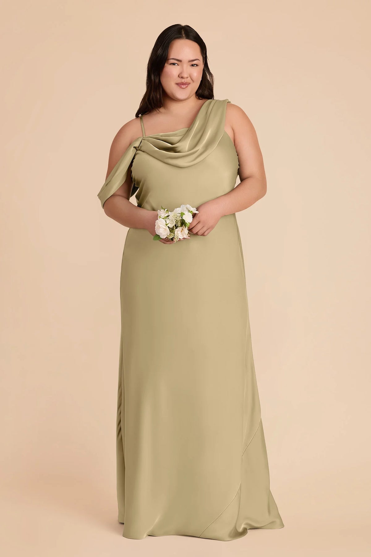 Thalia Moss Green alternate view 1 bridesmaid dress