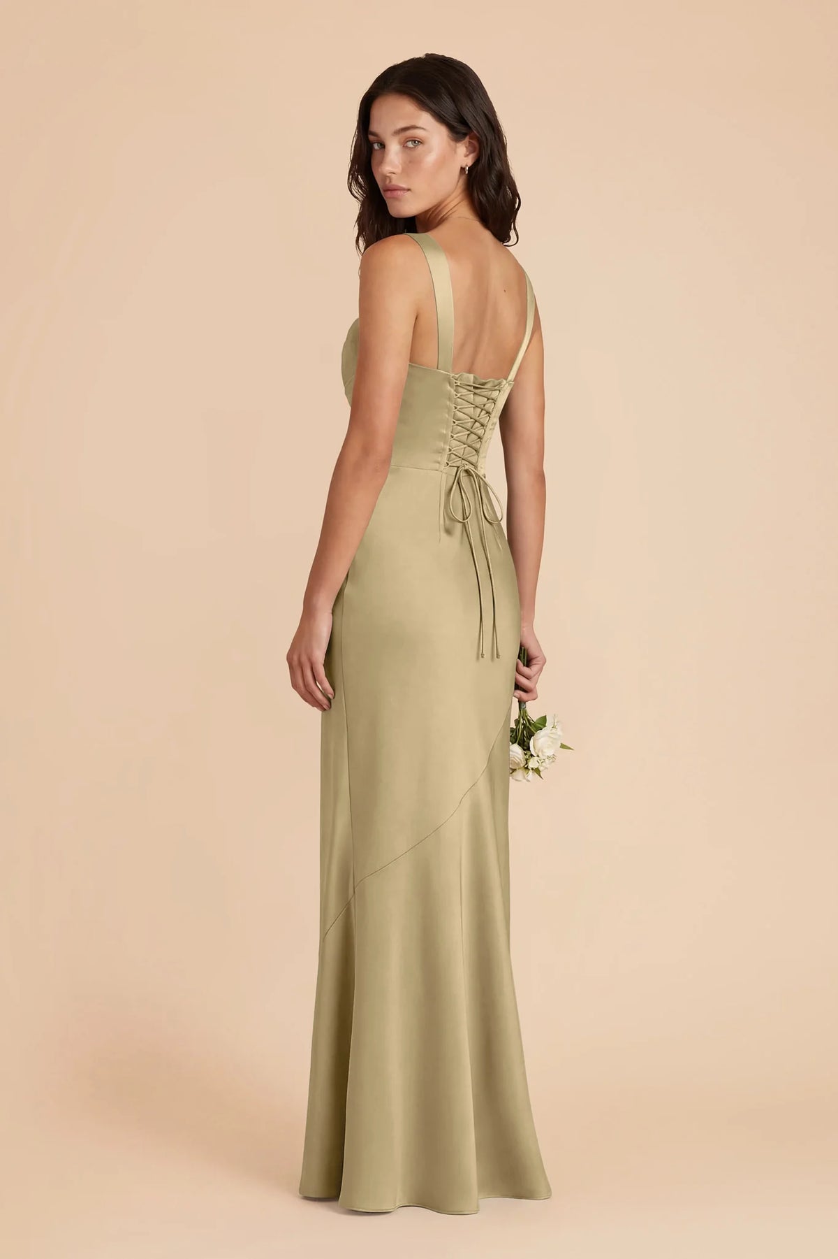 Colette Moss Green alternate view 2 bridesmaid dress