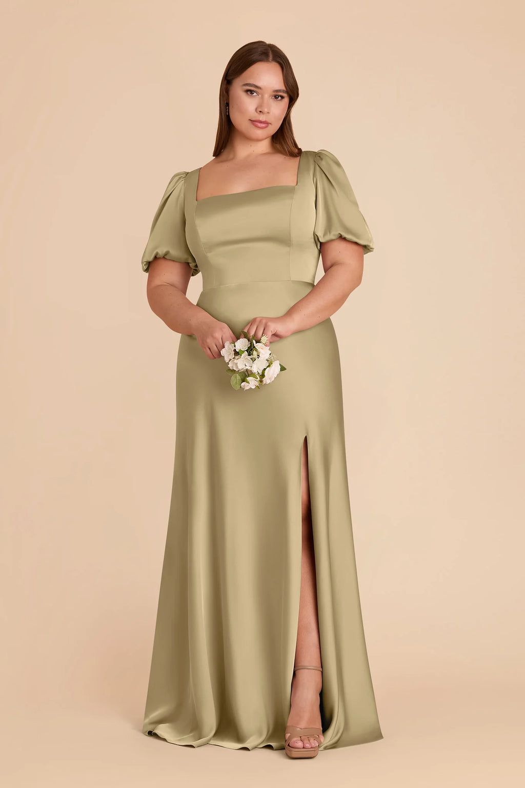 Selene Moss Green alternate view 4 bridesmaid dress
