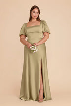 Selene Moss Green alternate view 4 bridesmaid dress