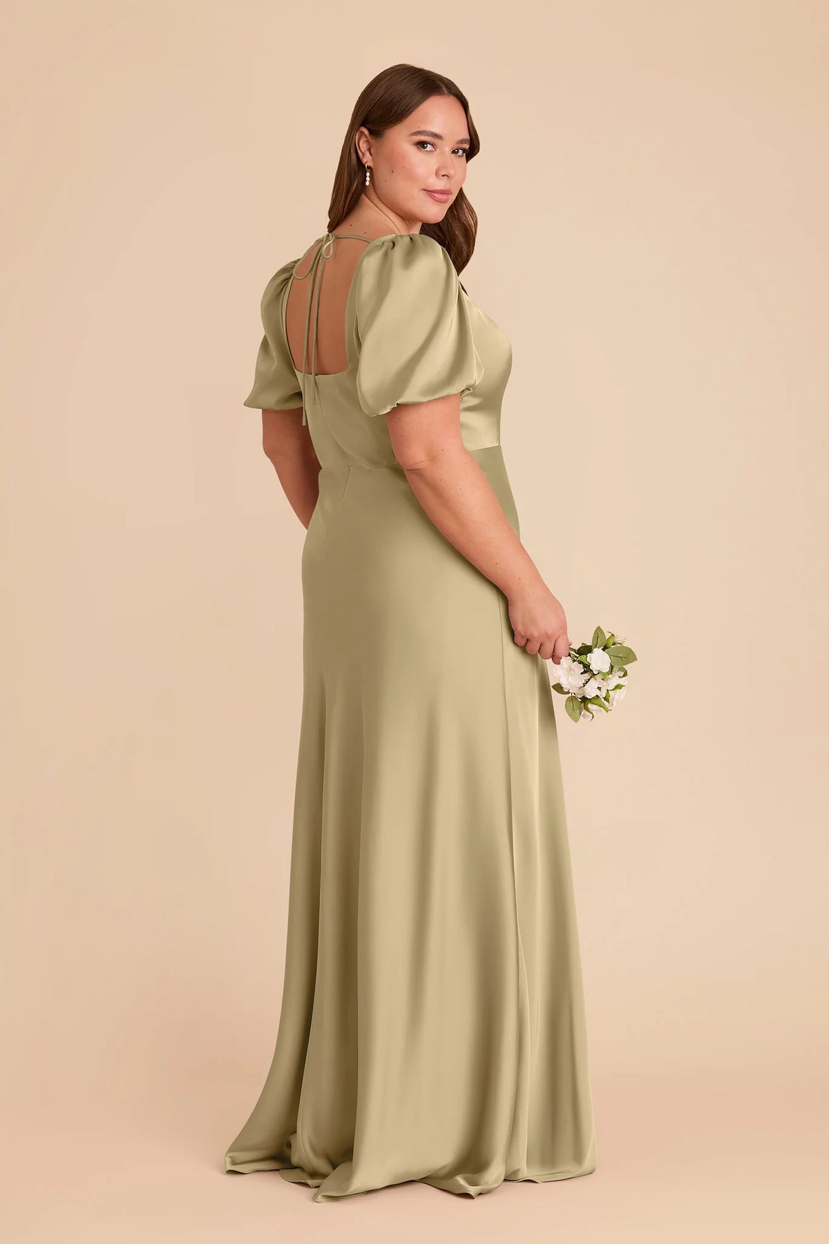Selene Moss Green alternate view 5 bridesmaid dress