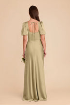 Selene Moss Green alternate view 3 bridesmaid dress