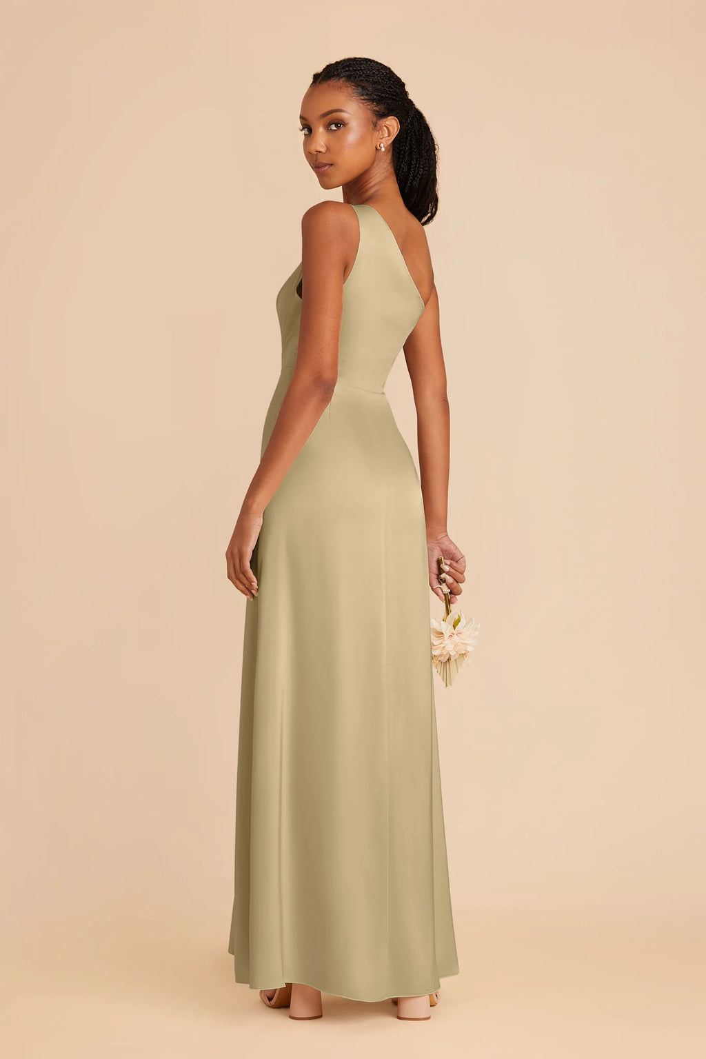 Briar Moss Green alternate view 1 bridesmaid dress