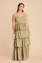 Calista Moss Green alternate view 1 bridesmaid dress